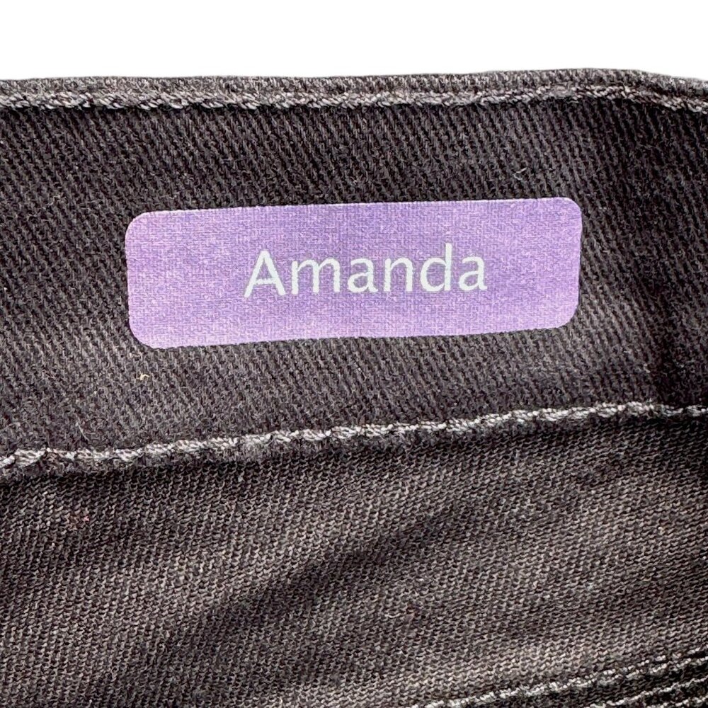 Gloria Vanderbilt Amanda Womens Size 18 Average Slimming Jean Heritage Fit Black - Picture 5 of 11